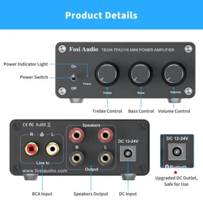 Zosilňovač Fosi Audio TB10A - Image 4