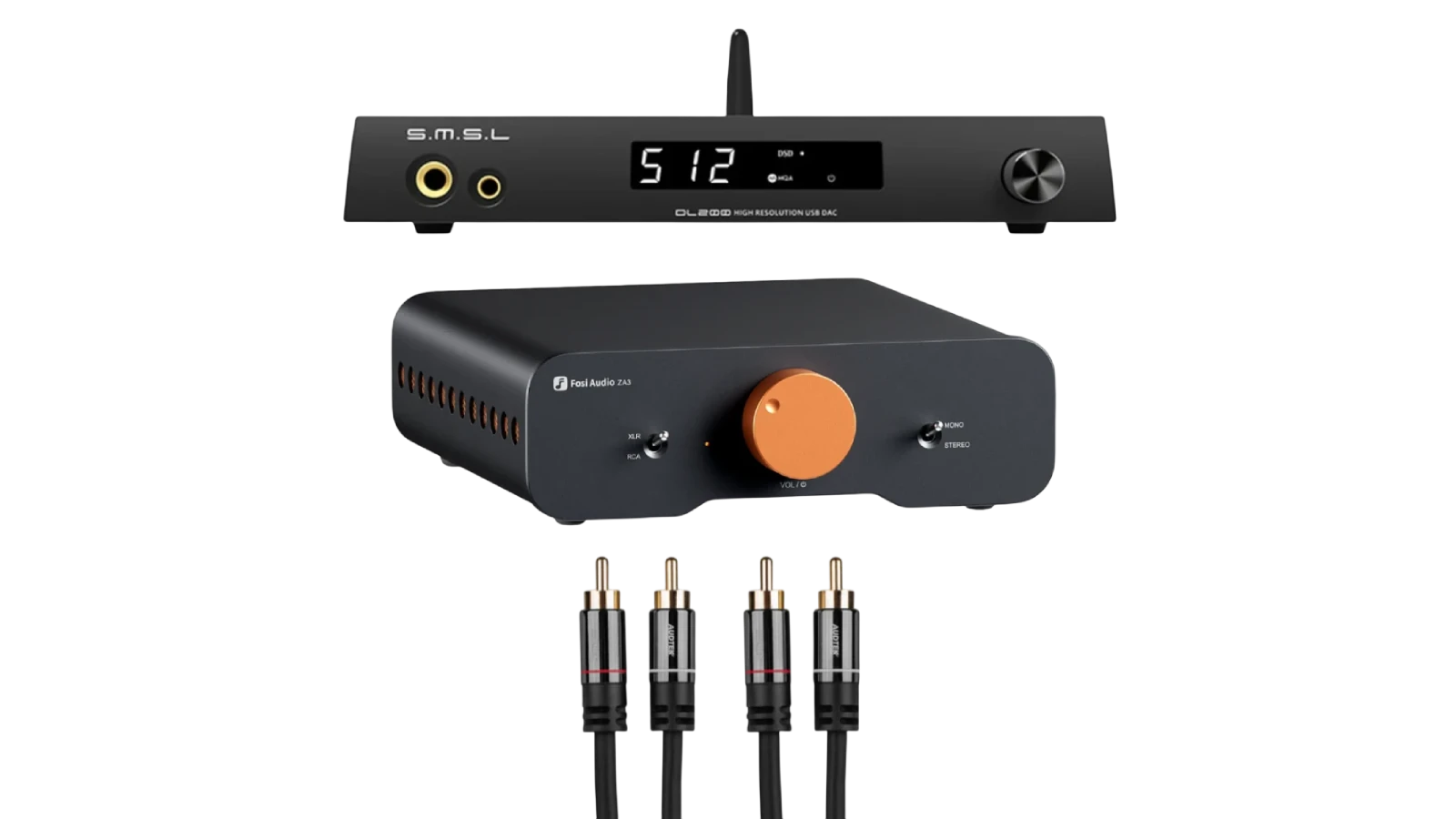 SMSL DL200 a Fosi Audio ZA3