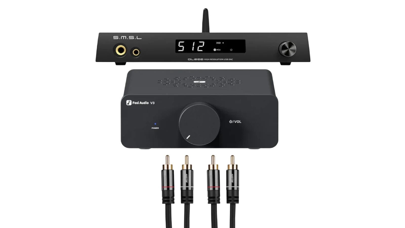 SMSL DL200 a Fosi Audio V3